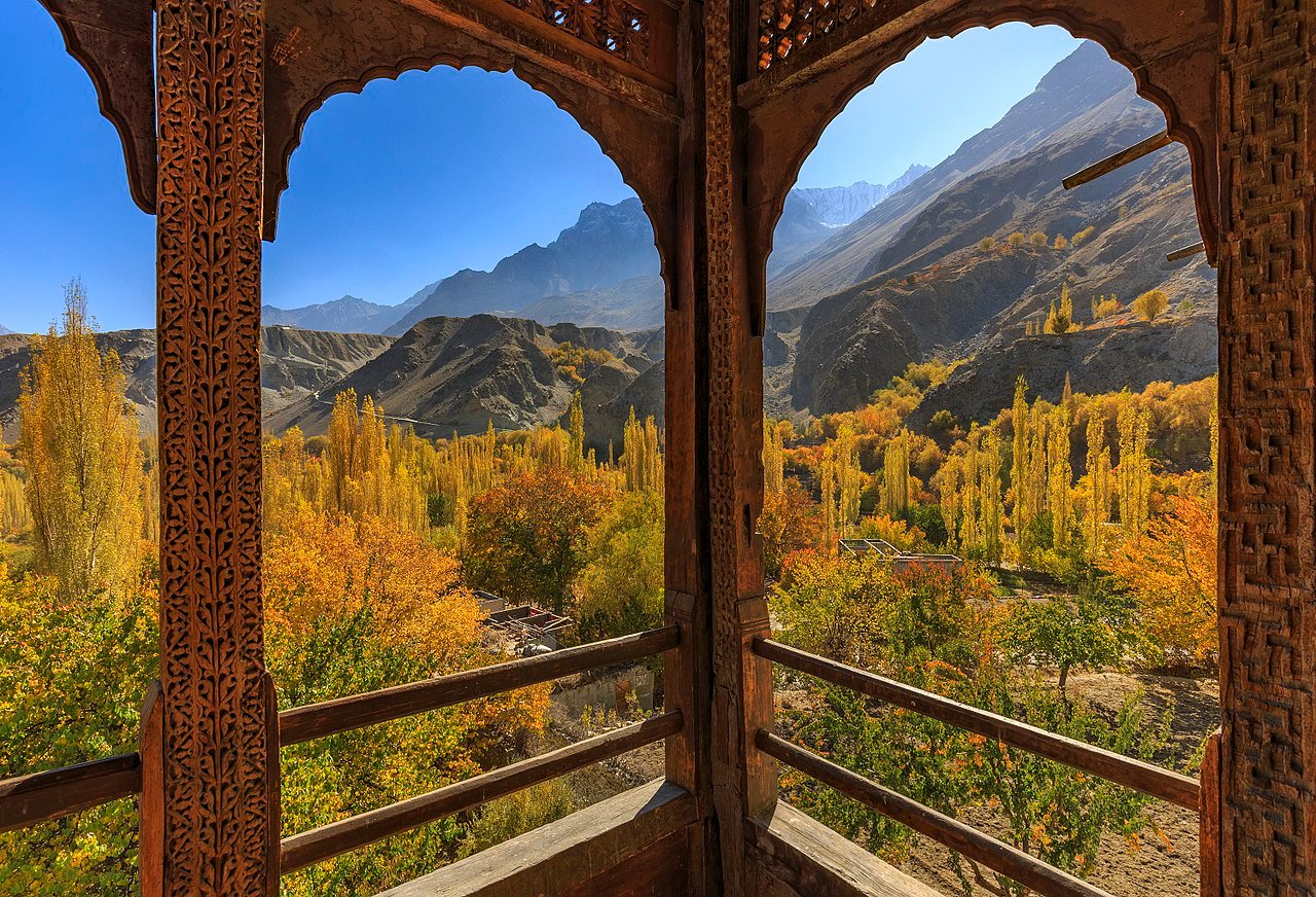 Khaplu Palace in its Baltistan valley setting